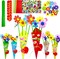 24 Packs Flower Crafts Kit - Make Your Own Flower Bouquet Craft Kit, Spring Crafts and Mother’s Day Crafts